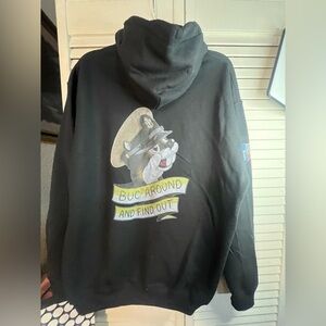 BUC-EES Buc around and find out. Port and Company Black Hoodie